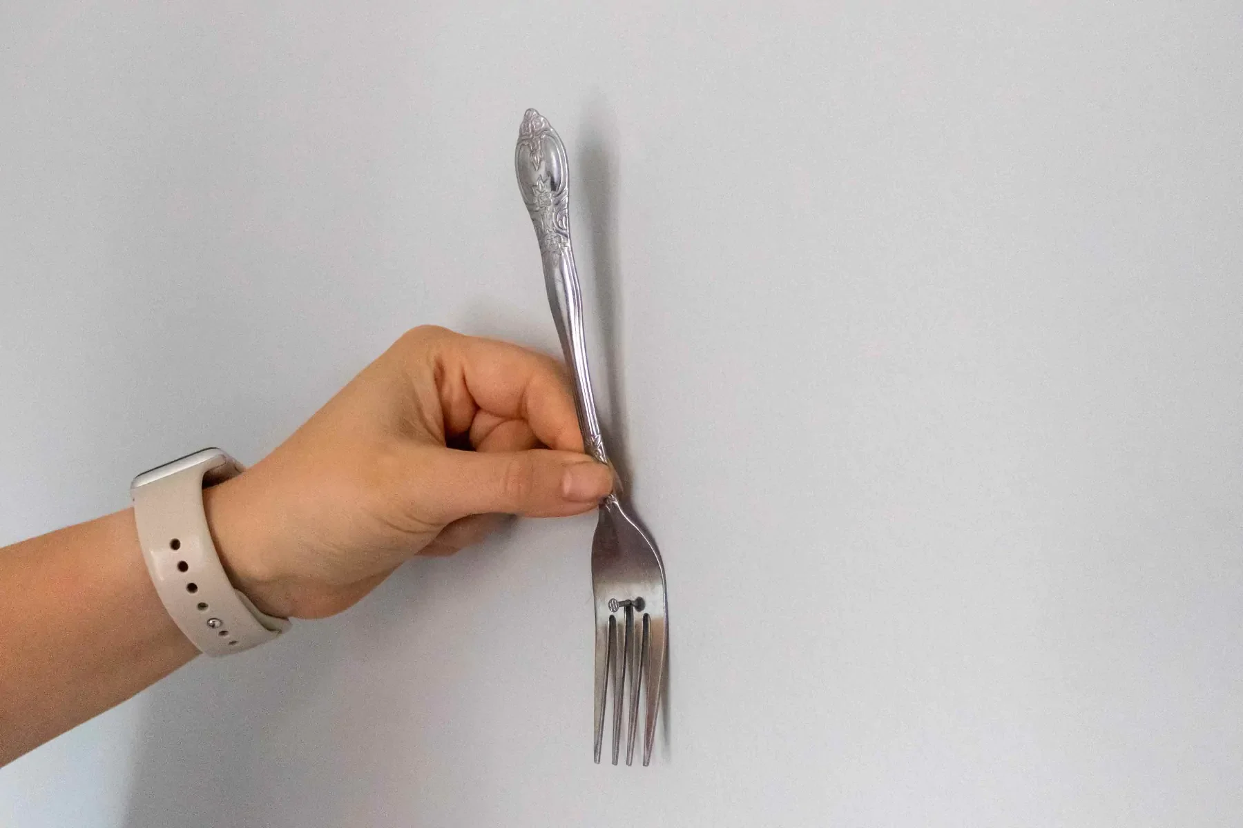 Fork Hanging Hack For Picture Frame Wire