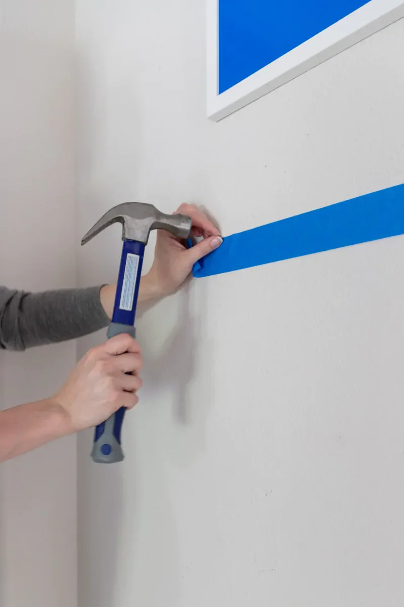 Painter's Tape Hanging Hack